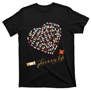 Pharmacy Life Pharmacist Heart Happy Valentine's Day Outfits T-Shirt