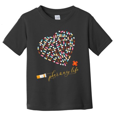 Pharmacy Life Pharmacist Heart Happy Valentine's Day Outfits Toddler T-Shirt