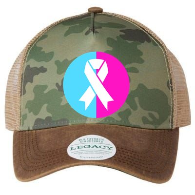 Pro Life Pregnancy Infant Loss Awareness Protect Life Anti Abortion Legacy Tie Dye Trucker Hat