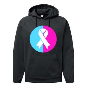 Pro Life Pregnancy Infant Loss Awareness Protect Life Anti Abortion Performance Fleece Hoodie