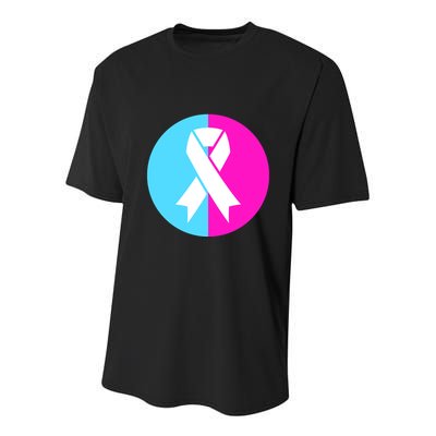Pro Life Pregnancy Infant Loss Awareness Protect Life Anti Abortion Youth Performance Sprint T-Shirt