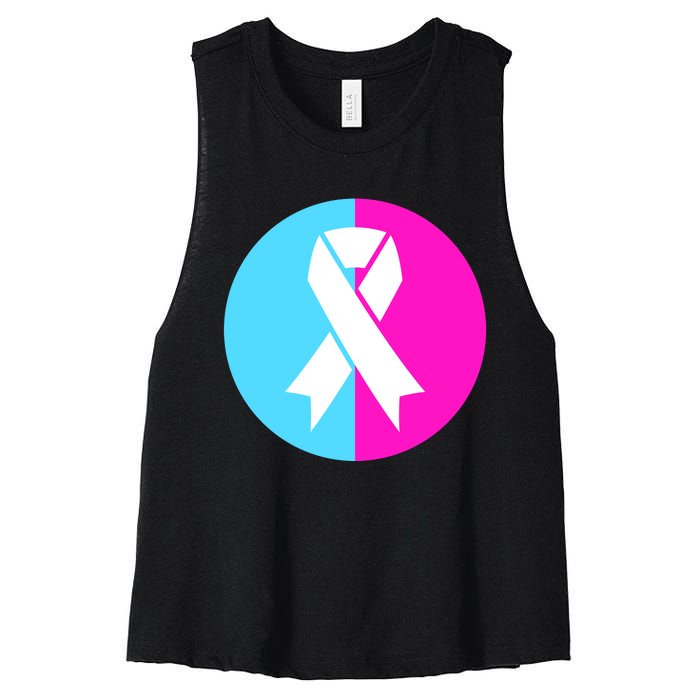 Pro Life Pregnancy Infant Loss Awareness Protect Life Anti Abortion Women's Racerback Cropped Tank