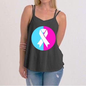 Pro Life Pregnancy Infant Loss Awareness Protect Life Anti Abortion Women's Strappy Tank