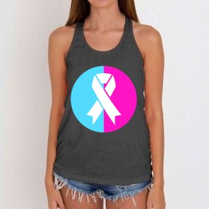 Pro Life Pregnancy Infant Loss Awareness Protect Life Anti Abortion Women's Knotted Racerback Tank