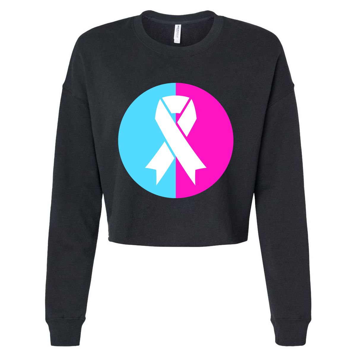 Pro Life Pregnancy Infant Loss Awareness Protect Life Anti Abortion Cropped Pullover Crew