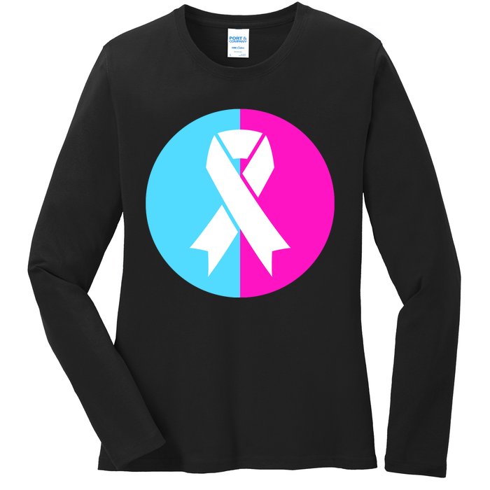 Pro Life Pregnancy Infant Loss Awareness Protect Life Anti Abortion Ladies Long Sleeve Shirt