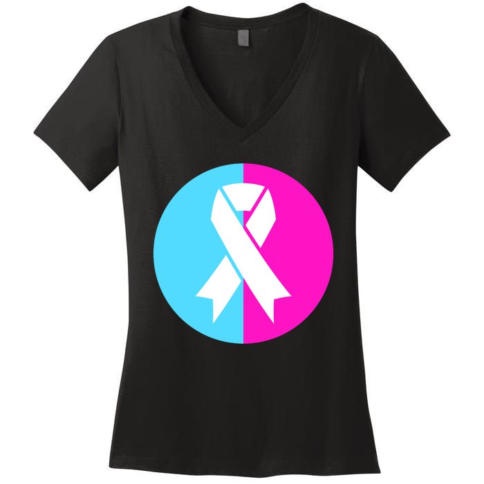 Pro Life Pregnancy Infant Loss Awareness Protect Life Anti Abortion Women's V-Neck T-Shirt