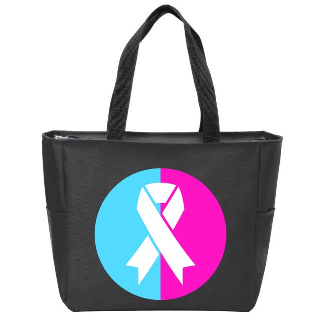 Pro Life Pregnancy Infant Loss Awareness Protect Life Anti Abortion Zip Tote Bag