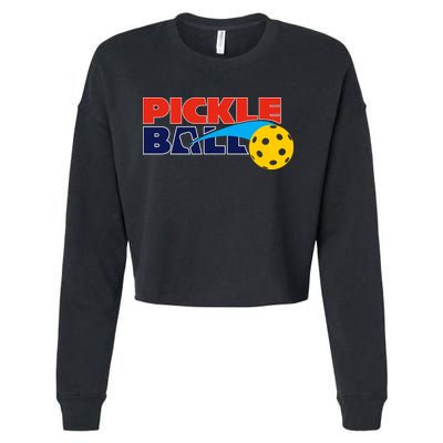 Pickleball League Cropped Pullover Crew