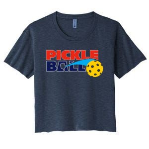 Pickleball League Women's Crop Top Tee