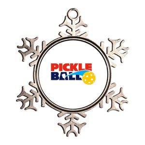 Pickleball League Metallic Star Ornament