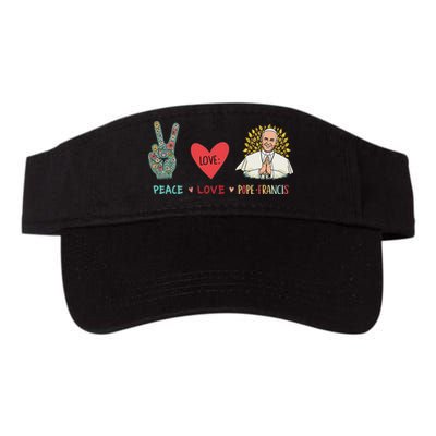 Peace Love Pope Francis Catholic Faith Design Visor