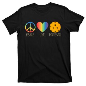 Peace Love Pickleball funny sport lovers T-Shirt