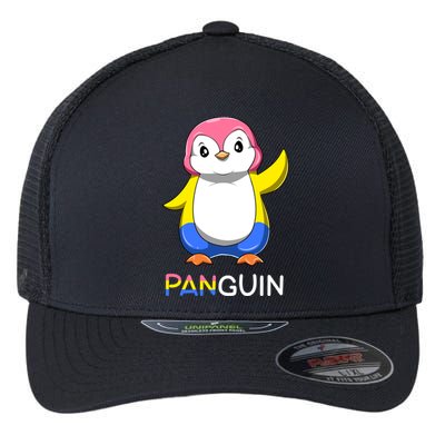 Pansexual Lgbtq Penguin A Colorful Pansexual Animal Gift Flexfit Unipanel Trucker Cap