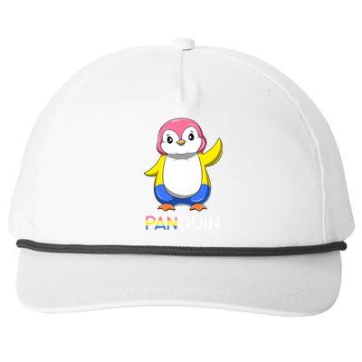 Pansexual Lgbtq Penguin A Colorful Pansexual Animal Gift Snapback Five-Panel Rope Hat