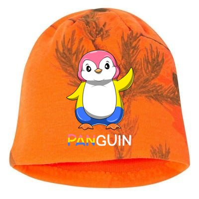 Pansexual Lgbtq Penguin A Colorful Pansexual Animal Gift Kati - Camo Knit Beanie