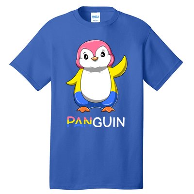 Pansexual Lgbtq Penguin A Colorful Pansexual Animal Gift Tall T-Shirt