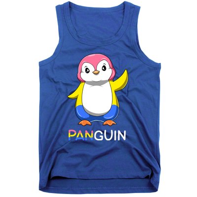 Pansexual Lgbtq Penguin A Colorful Pansexual Animal Gift Tank Top