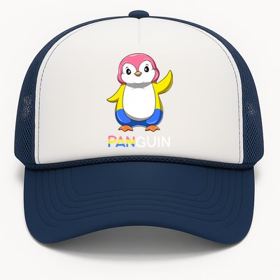 Pansexual Lgbtq Penguin A Colorful Pansexual Animal Gift Trucker Hat