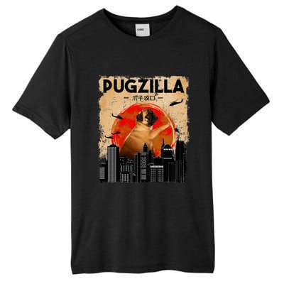 Pug Lover Pugzilla Funny Pug Funny Dog Pug Art Pug  Tall Fusion ChromaSoft Performance T-Shirt