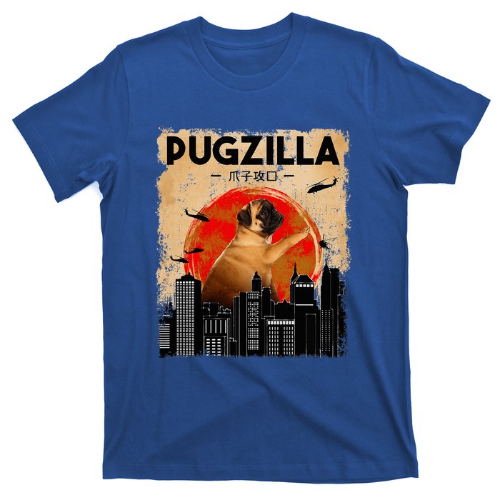 Pug Lover Pugzilla Funny Pug Funny Dog Pug Art Pug  T-Shirt