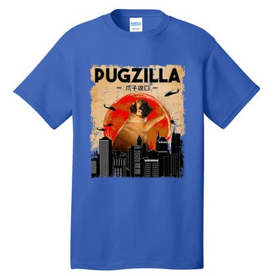 Pug Lover Pugzilla Funny Pug Funny Dog Pug Art Pug  Tall T-Shirt