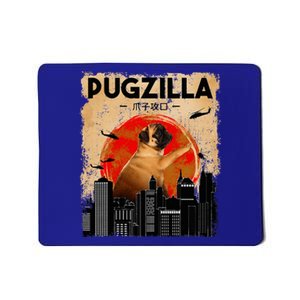 Pug Lover Pugzilla Funny Pug Funny Dog Pug Art Pug  Mousepad