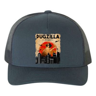 Pug Lover Pugzilla Funny Pug Funny Dog Pug Art Pug  Yupoong Adult 5-Panel Trucker Hat