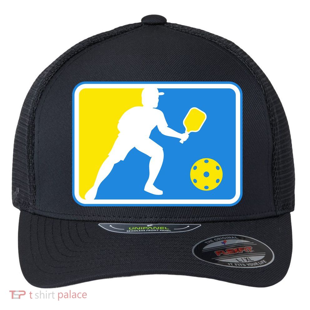 Pickleball Logo Flexfit Unipanel Trucker Cap