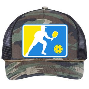 Pickleball Logo Retro Rope Trucker Hat Cap