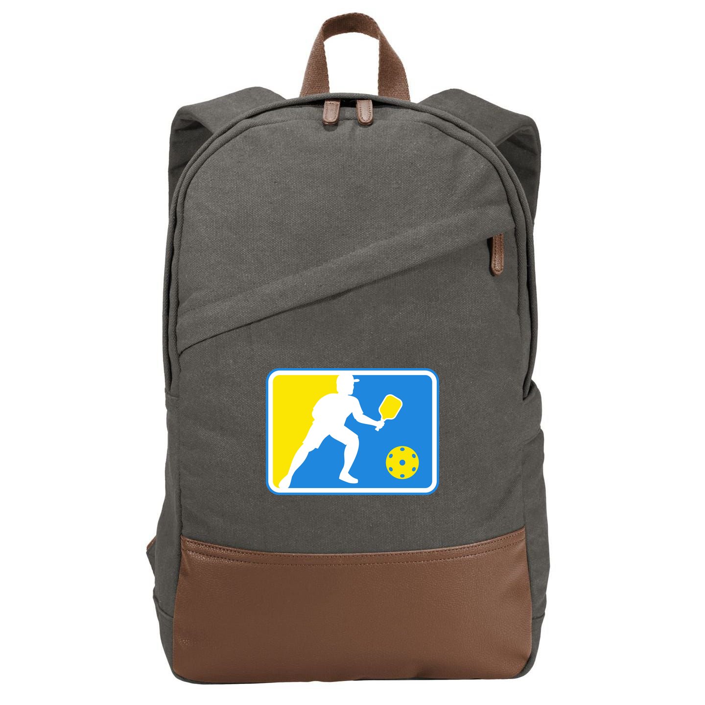 Pickleball Logo Cotton Canvas Backpack