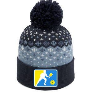 Pickleball Logo The Baniff Cuffed Pom Beanie