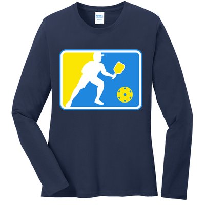 Pickleball Logo Ladies Long Sleeve Shirt