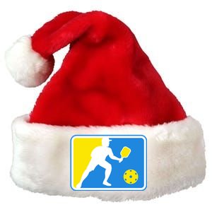 Pickleball Logo Premium Christmas Santa Hat