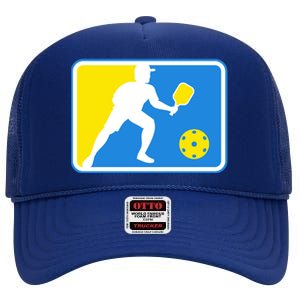 Pickleball Logo High Crown Mesh Back Trucker Hat