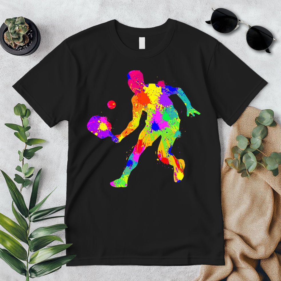 Pickleball Ladies Peace Love Pickleball Tie Dye Premium T-Shirt