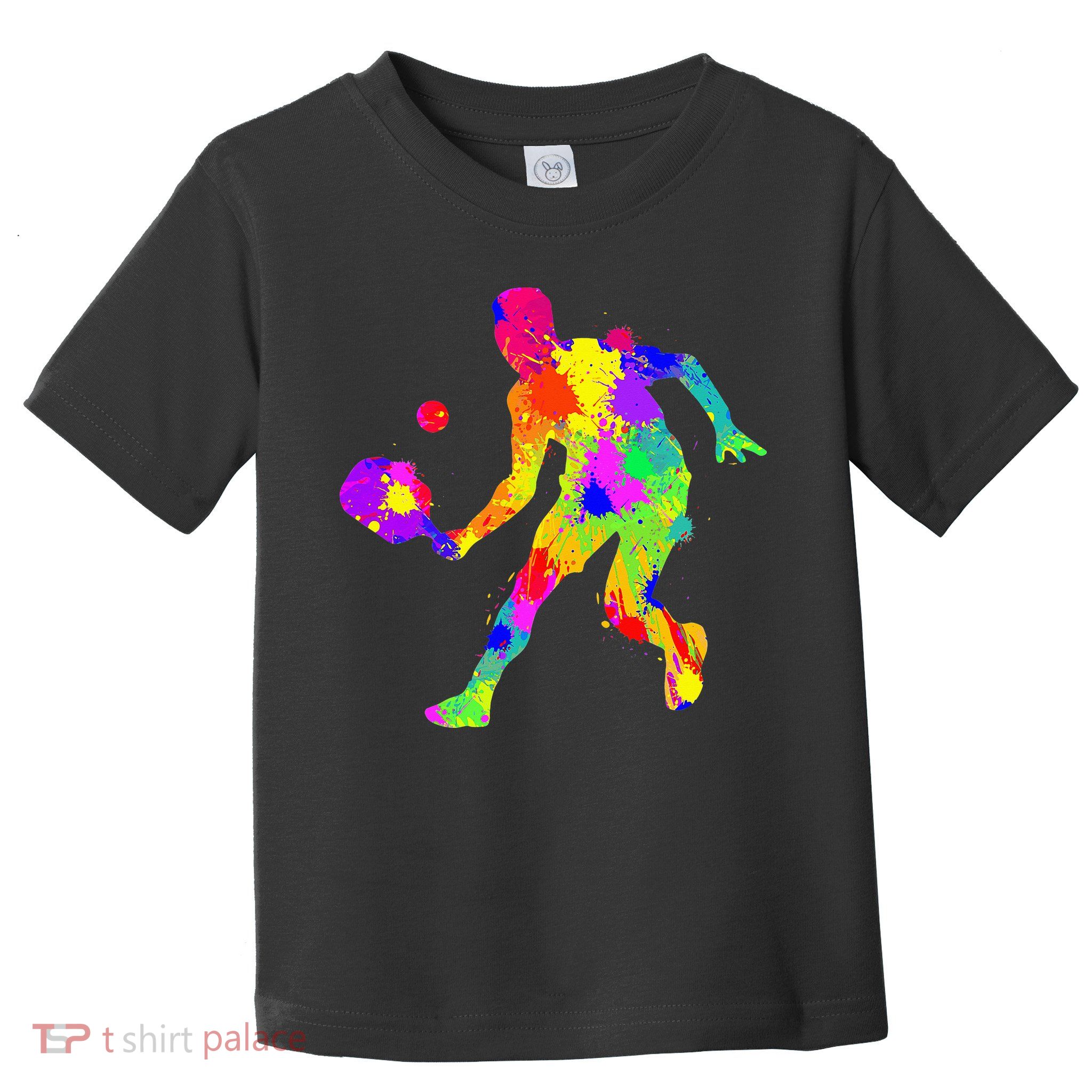 Pickleball Ladies Peace Love Pickleball Tie Dye Toddler T-Shirt