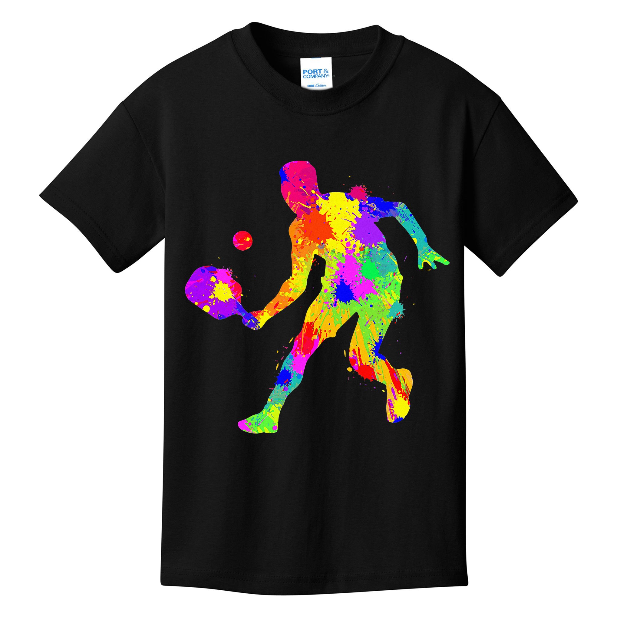 Pickleball Ladies Peace Love Pickleball Tie Dye Kids T-Shirt
