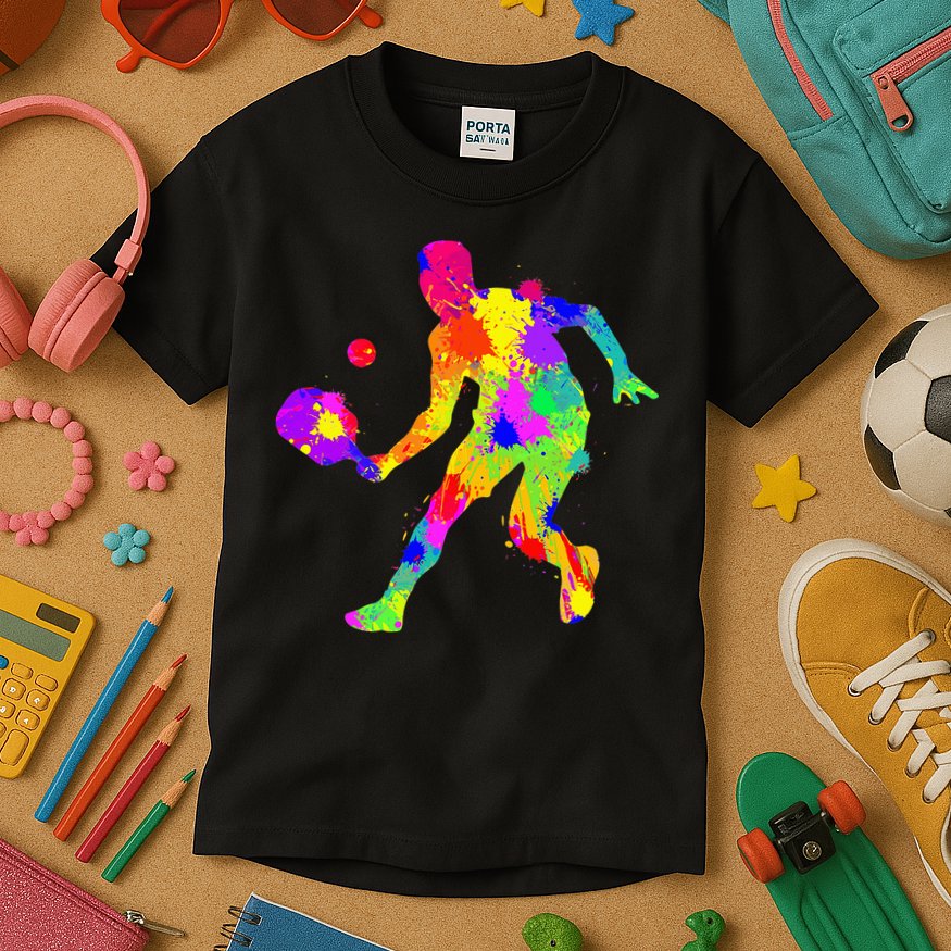 Pickleball Ladies Peace Love Pickleball Tie Dye Kids T-Shirt