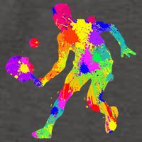 Pickleball Ladies Peace Love Pickleball Tie Dye Vector Backpack