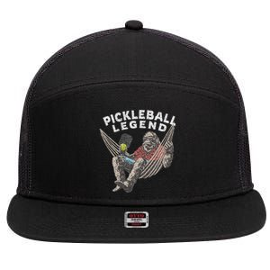 Pickleball Legend 7 Panel Mesh Trucker Snapback Hat