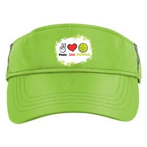 Peace Love Pickleball Funny Pickleball Gift Adult Drive Performance Visor