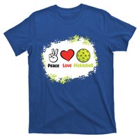 Peace Love Pickleball Funny Pickleball Gift T-Shirt