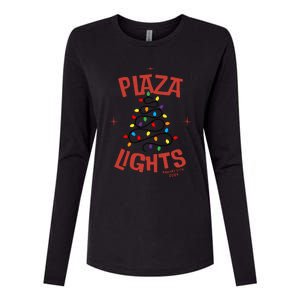 Plaza Lights Womens Cotton Relaxed Long Sleeve T-Shirt