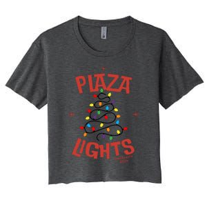 Plaza Lights Women's Crop Top Tee