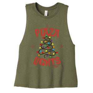 Plaza Lights Women's Racerback Cropped Tank