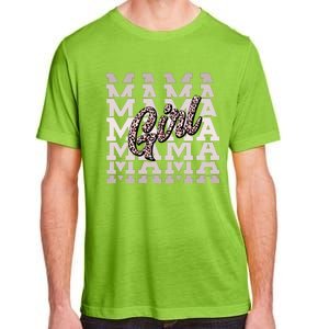 Pink Leopard Print Girl Mama Adult ChromaSoft Performance T-Shirt