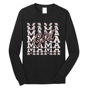 Pink Leopard Print Girl Mama Long Sleeve Shirt