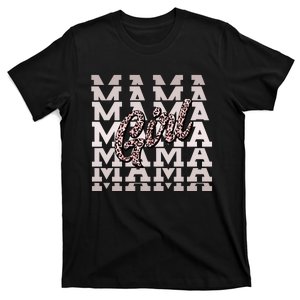 Pink Leopard Print Girl Mama T-Shirt