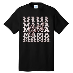 Pink Leopard Print Girl Mama Tall T-Shirt